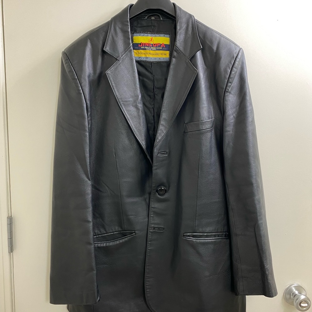 Men’s faux leather jacket